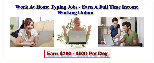 work at home data entry, earn a full time income online